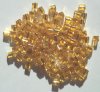 10 grams of 4x4mm Silver Lined Gold Miyuki Cubes